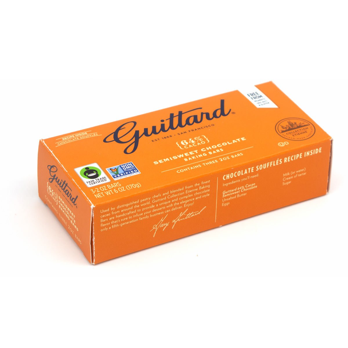 Guittard chocolate bar packaging on a white background