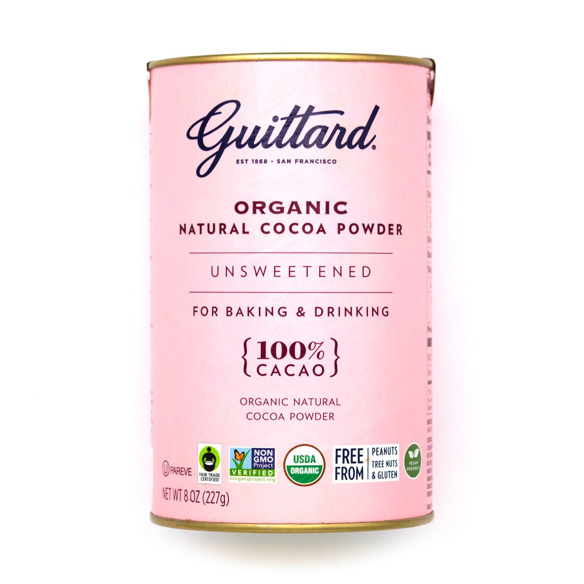 Guittard Organic Natural Unsweetened Cocoa Powder Canister - 227g