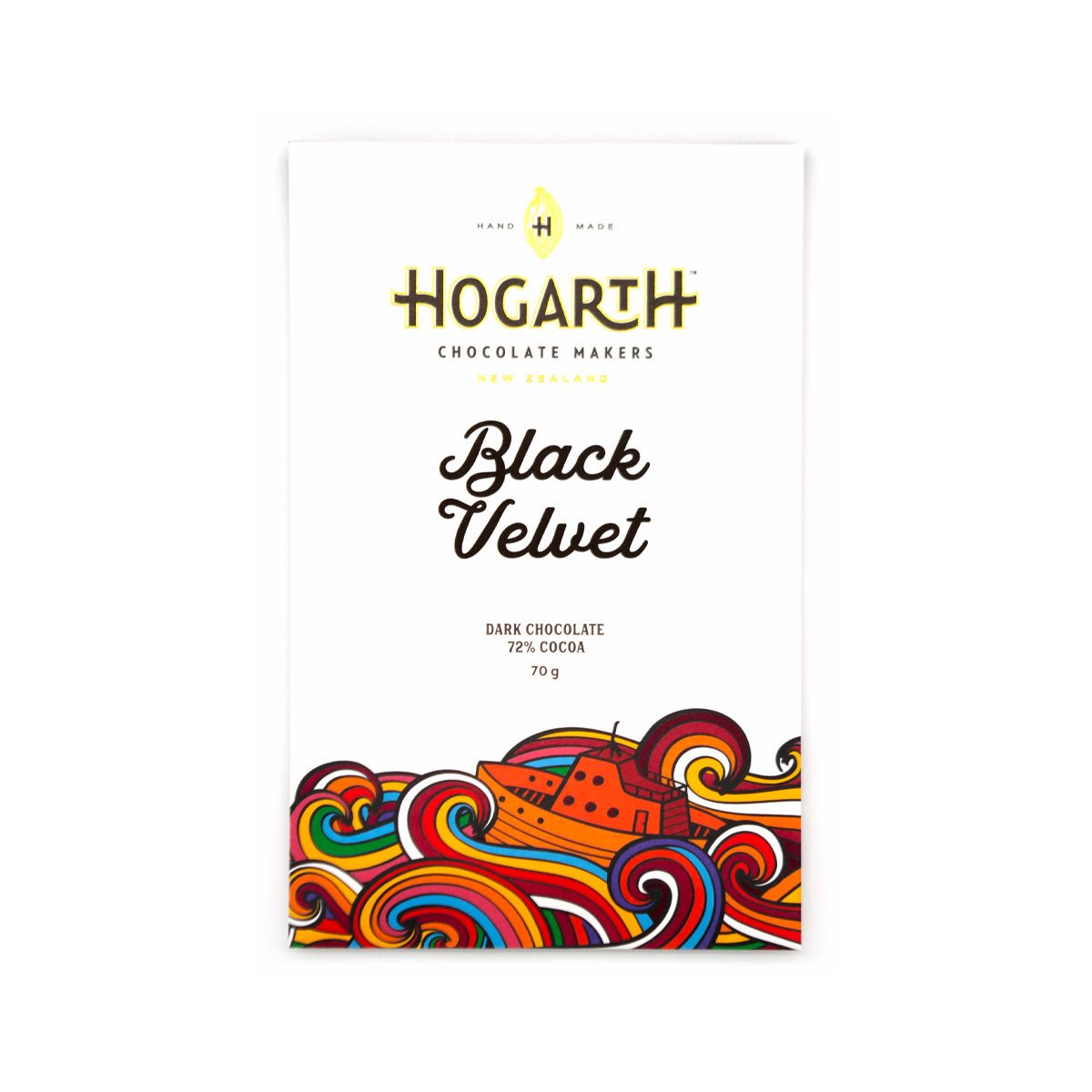 Hogarth Black Velvet 72% Single Estate Dark Chocolate Bar - 70g