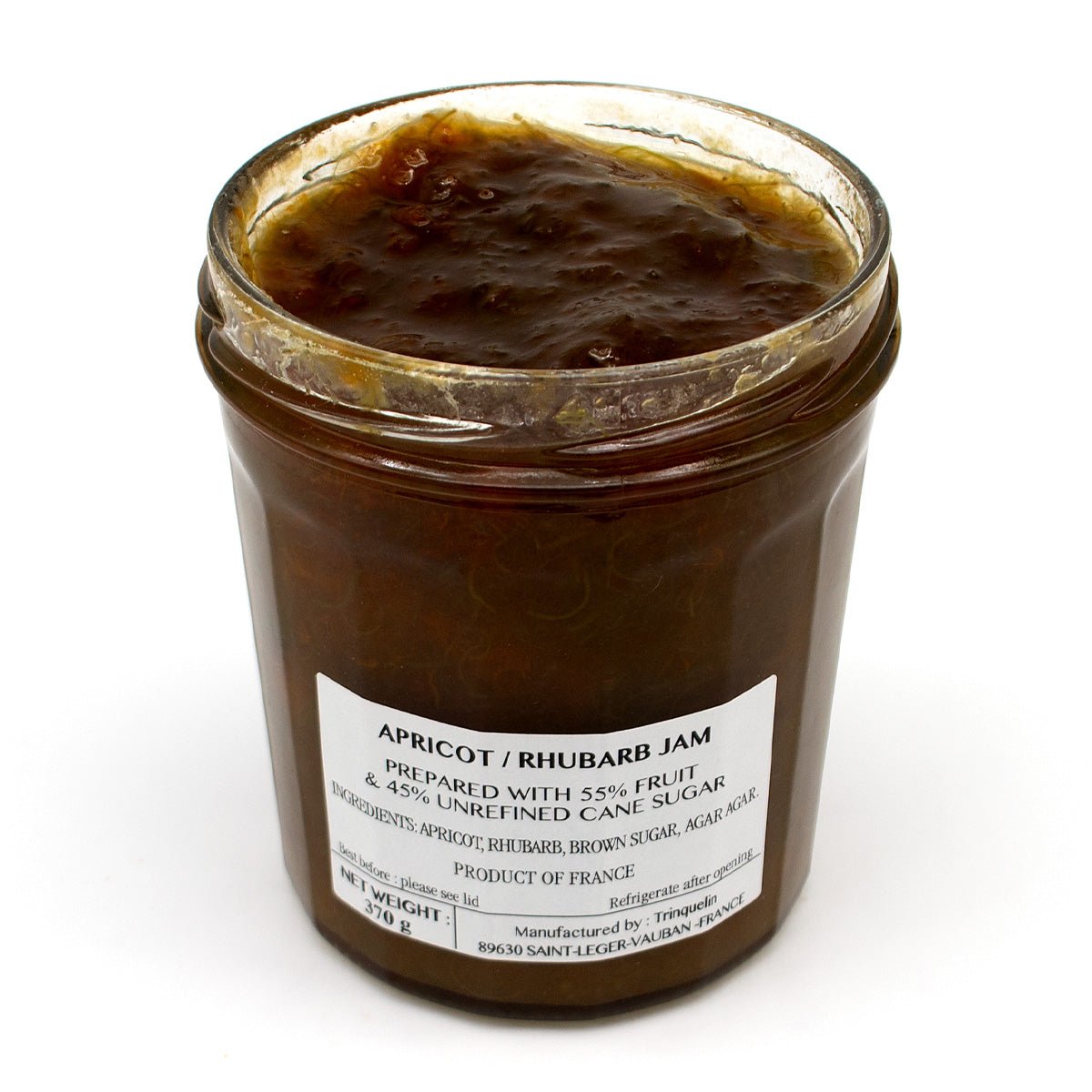 La Trinquelinette Abricot-Rhubarbe Apricot-Rhubarb Spread - 370g