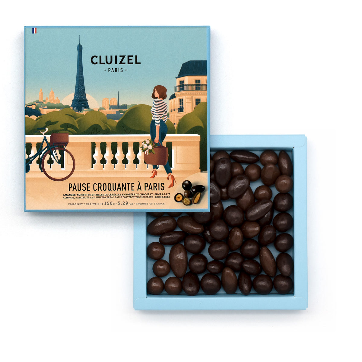 Michel Cluizel Assorted Dark and Milk Chocolate Crunchy Gift Box - 150g