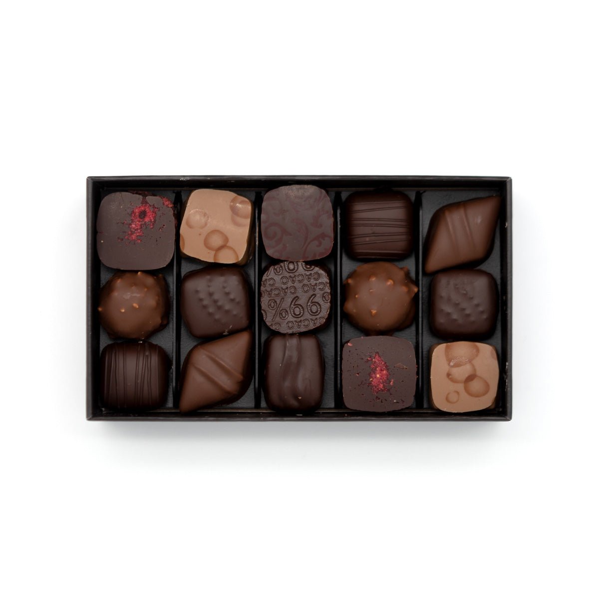 Michel Cluizel Assorted Dark and Milk Chocolate Truffles Box - 15 pc