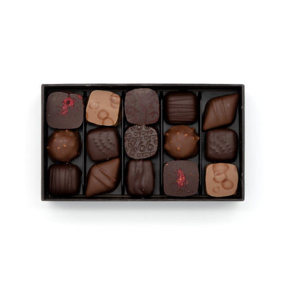 Michel Cluizel Assorted Dark and Milk Chocolate Truffles Box - 15 pc