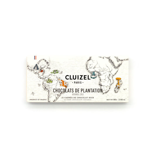 Michel Cluizel Chocolats de Plantation Dark Chocolate 16 Napolitains Gift Box - 80g
