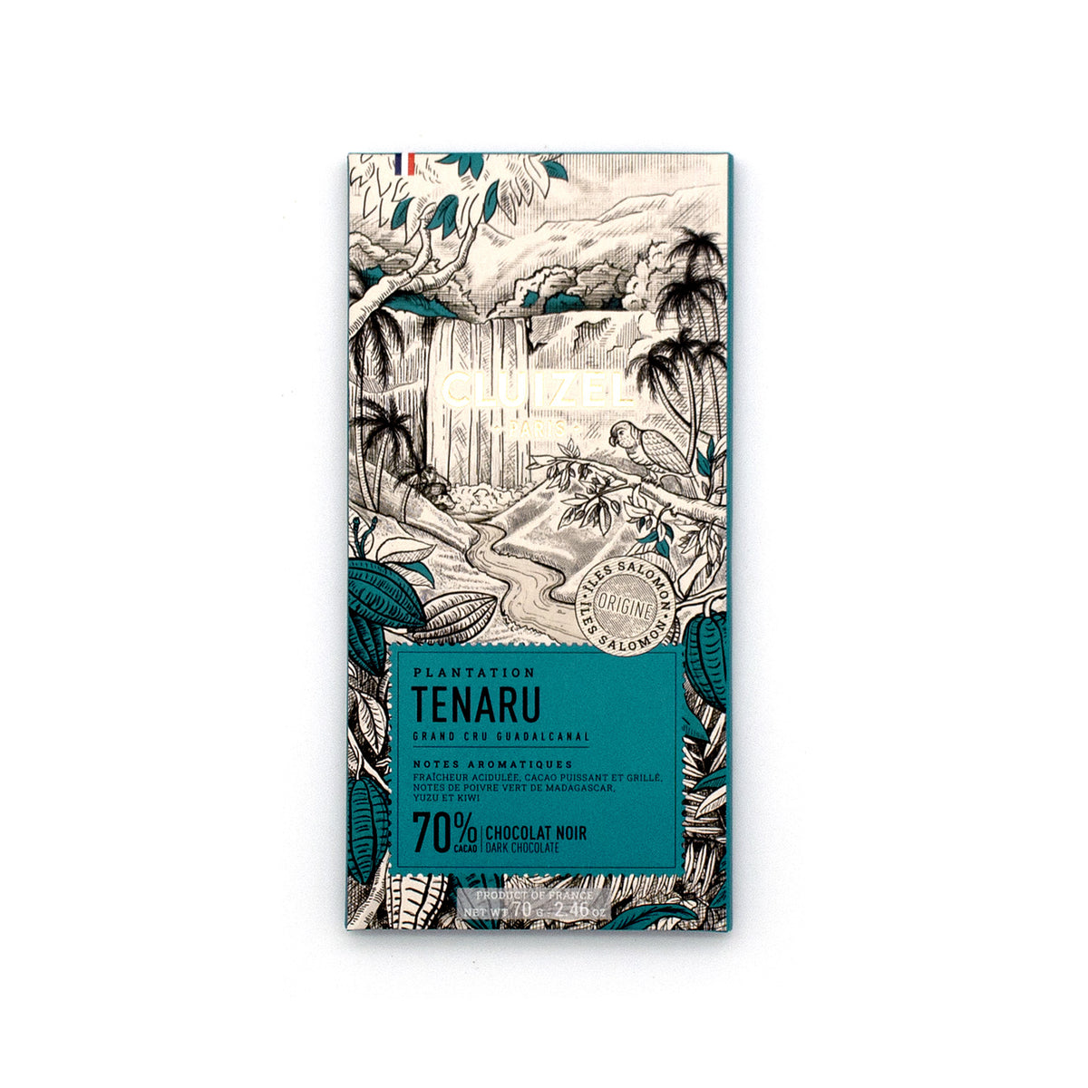 Michel Cluizel Tenaru Noir 70% Single Plantation Dark Chocolate Bar - 70g