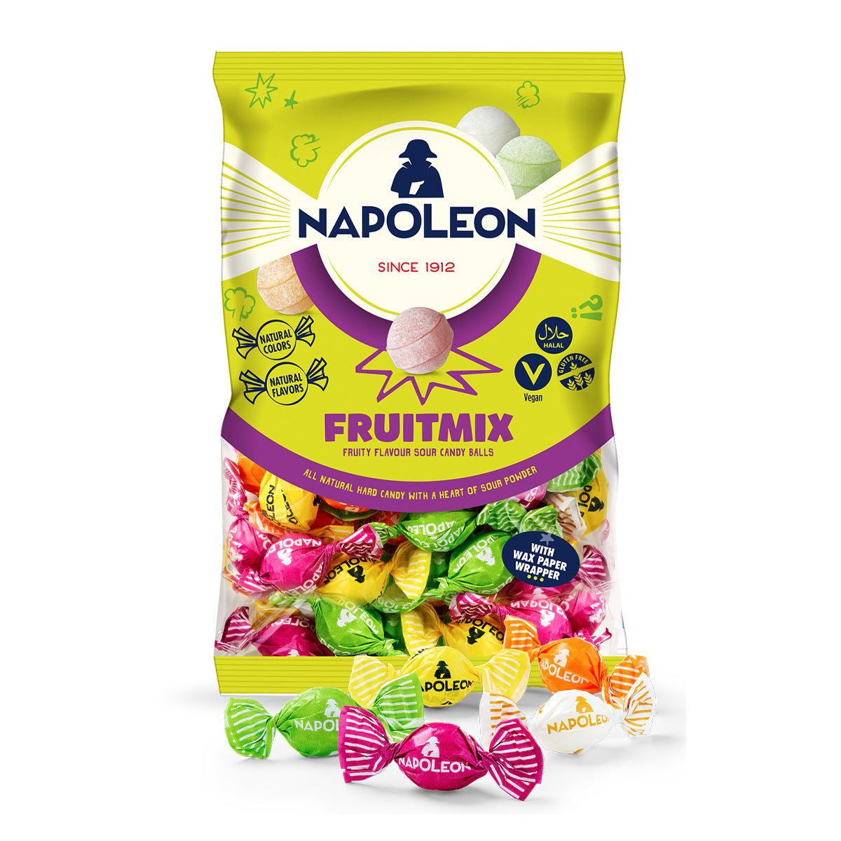 Napoleon Fruitmix Fruit Flavored Sour Candy Balls - 150g