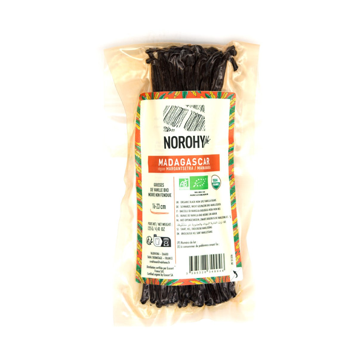Norohy Whole Organic Madagascan Vanilla Beans