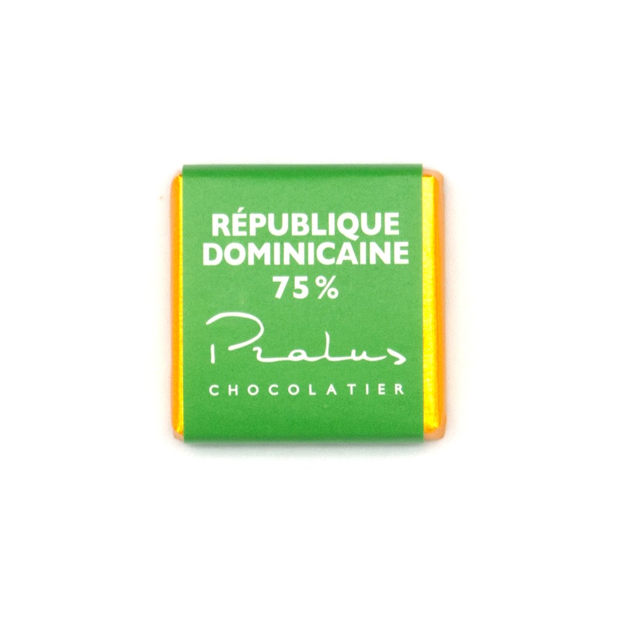 Pralus Republique Dominicaine BIO 75% Single Origin Dark Chocolate Napolitains