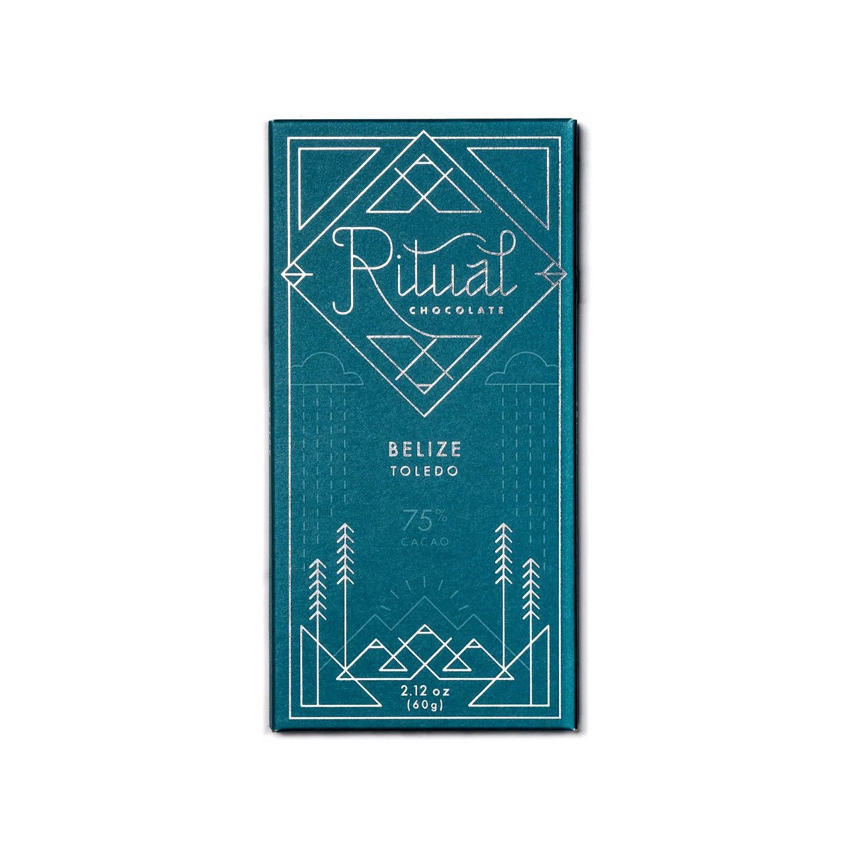 Ritual Chocolate Belize Toledo 75% Single Origin Dark Chocolate Bar - 60g
