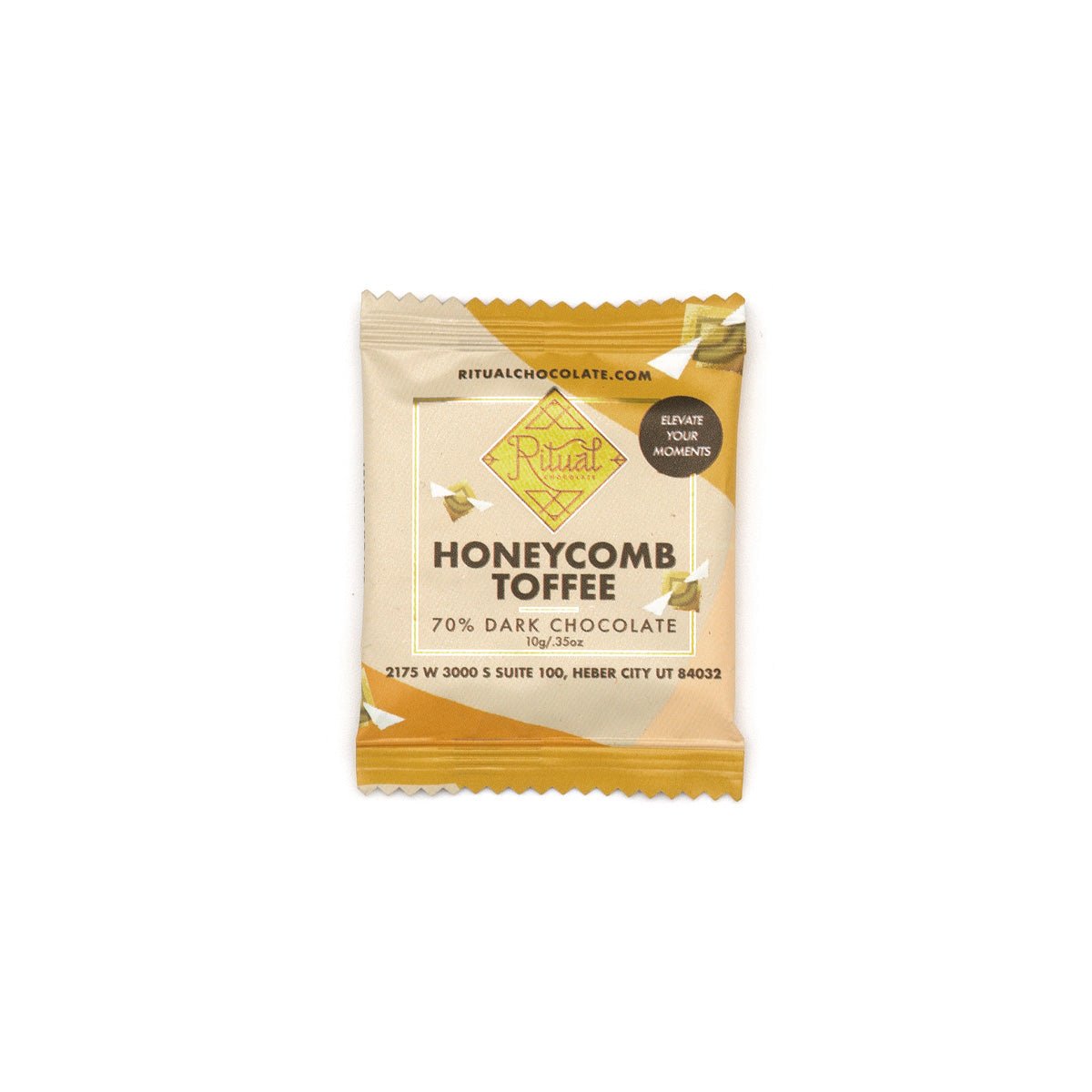 Ritual Chocolate Honeycomb Toffee 70% Dark Chocolate Napolitains