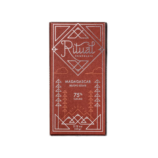 Ritual Chocolate Madagascar Sambirano 75% Single Origin Dark Chocolate Bar - 60g