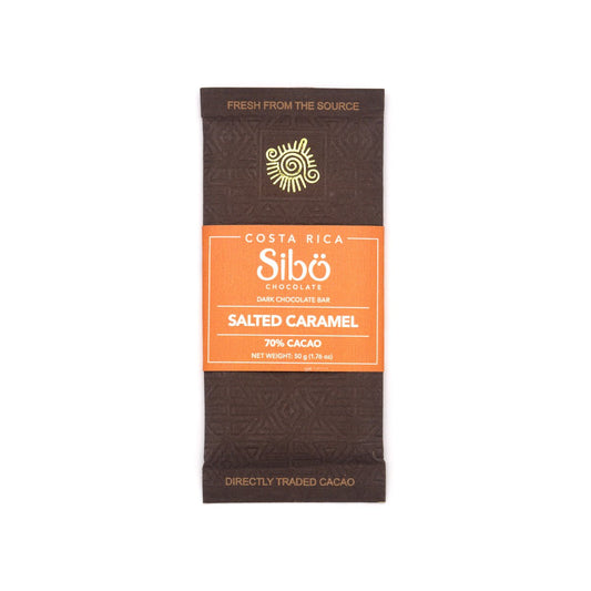 Chocolate bar packaging with 'Sibu' branding on a white background