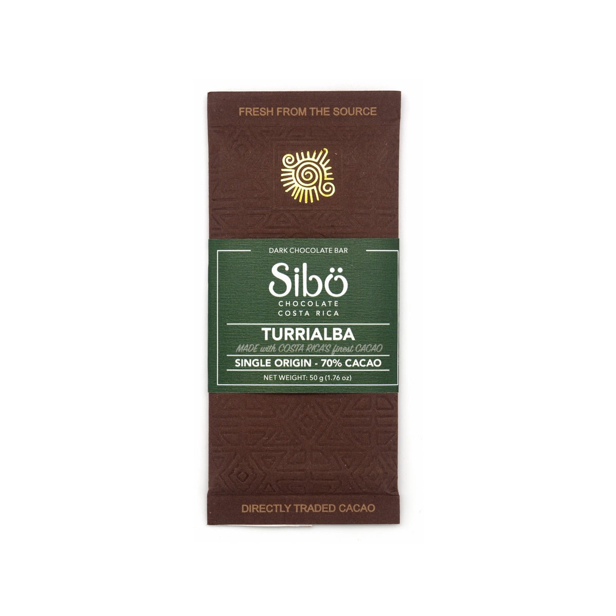 Sibu Turrialba 70% Single Origin Dark Chocolate Bar - 50g