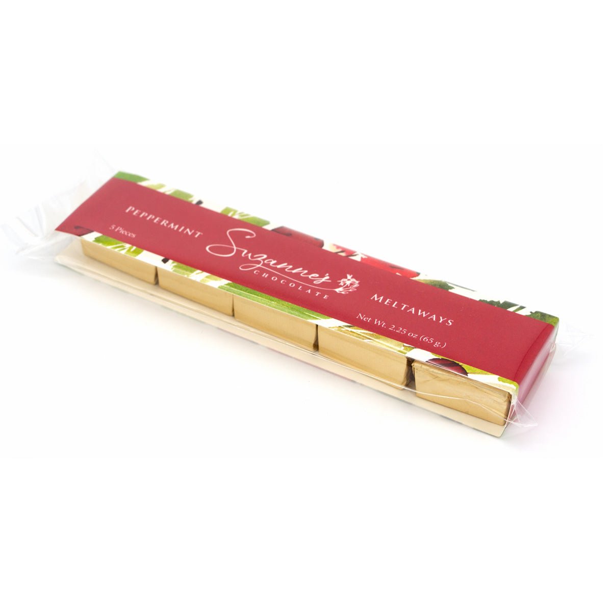 Suzanne's Chocolate Peppermint Chocolate Meltaways - 5 pc - 65g