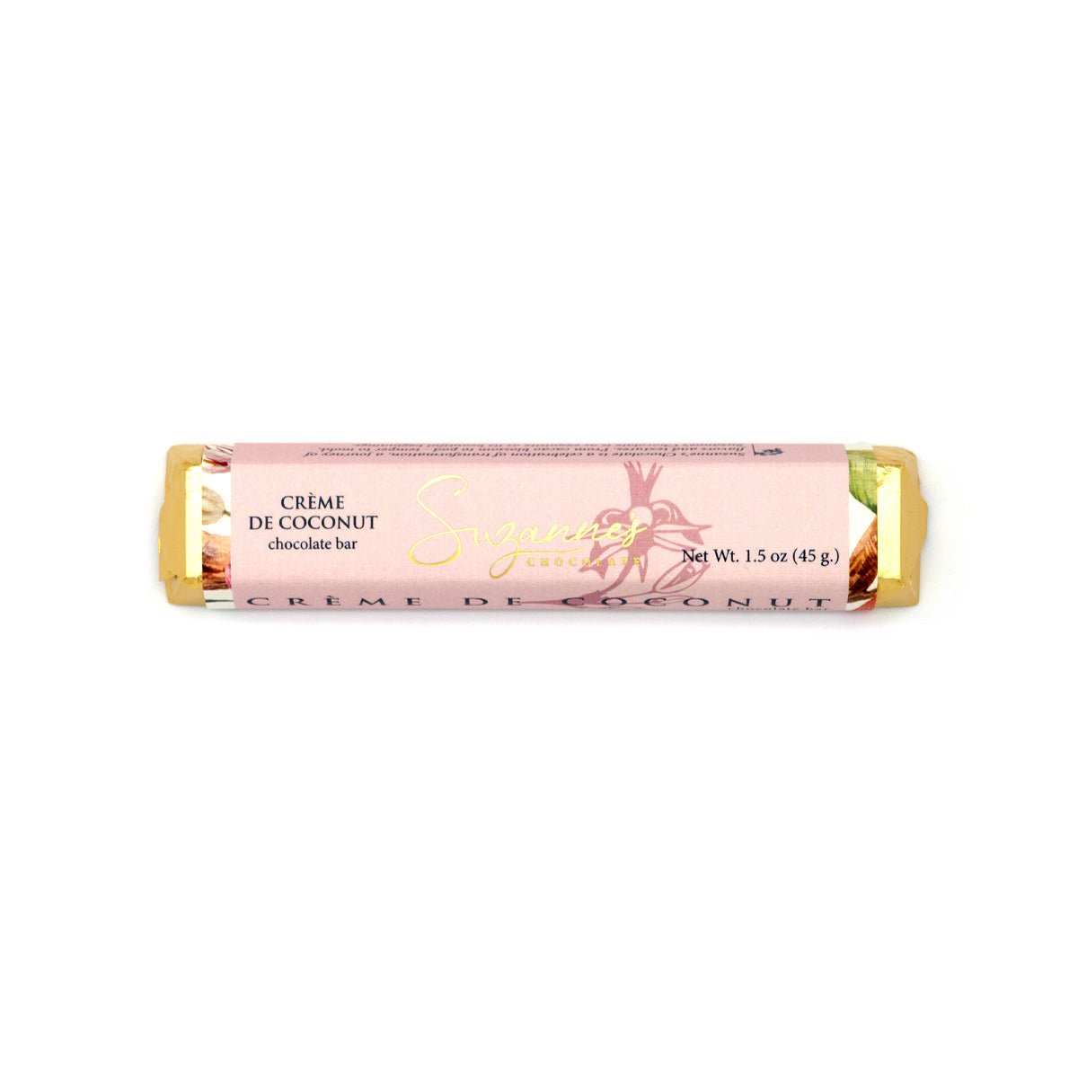 Suzanne's Chocolate Creme de Coconut 61% Dark Chocolate Bar - 45g