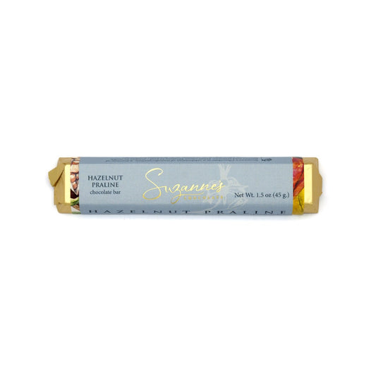 Suzanne's Chocolate Hazelnut Praline 61% Dark Chocolate Bar - 45g