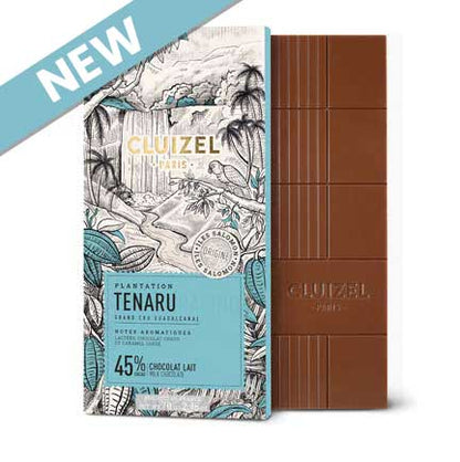 Michel Cluizel Tenaru Lait 45% Single Plantation Milk Chocolate Bar - 70g