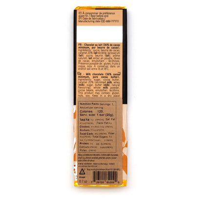 Valrhona Caramelia 36% Milk Chocolate Mini-Bar - 20g