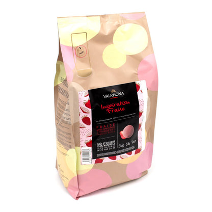 Valrhona Inspiration Fraise Les Feves 37% Strawberry Couverture Discs