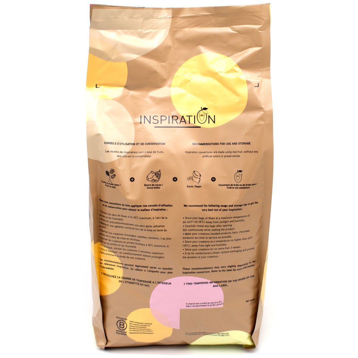 Valrhona Inspiration Yuzu Les Feves 34% Yuzu Couverture Discs