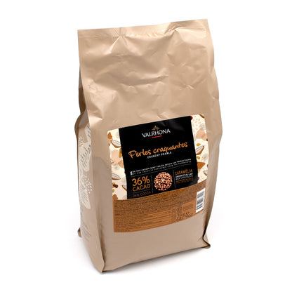 Valrhona Les Perles Croquantes Caramélia 36% Milk Chocolate Caramel Crisps