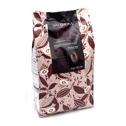 Valrhona P125 Cœur de Guanaja Les Feves 80% Dark Chocolate Discs