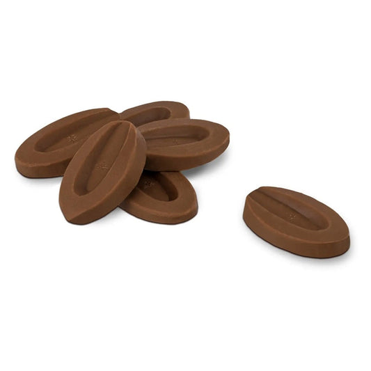Valrhona Tropilia Lactée Les Feves 29% Milk Chocolate Discs - 12 kg