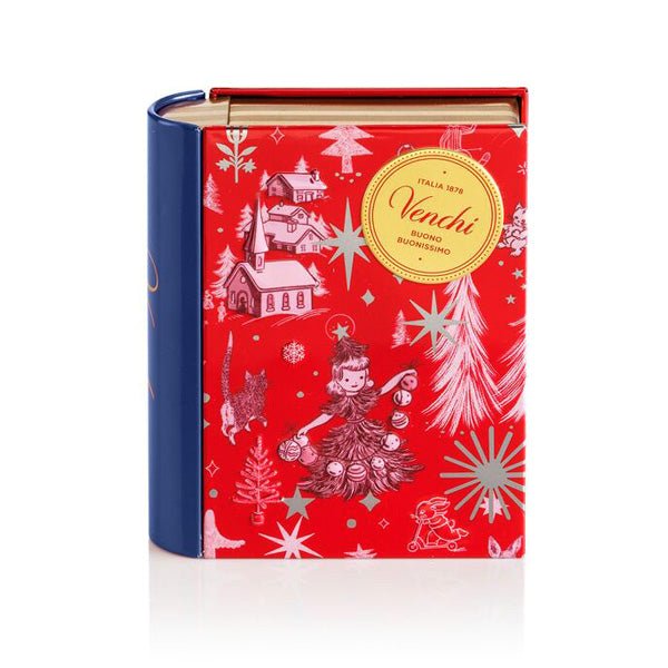Venchi Anna Higgie Metal Mini-Book with Chocoviar Creme Brulee & Creme Cacao - 6 pc - 118g (Past Date)