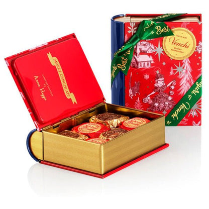 Venchi Anna Higgie Metal Mini-Book with Chocoviar Creme Brulee & Creme Cacao - 6 pc - 118g (Past Date)