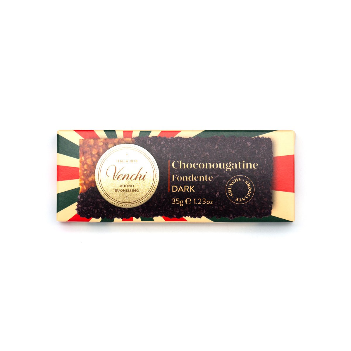 Venchi Choconougatine Fondente 60% Dark Chocolate Mini-Bar - 35g