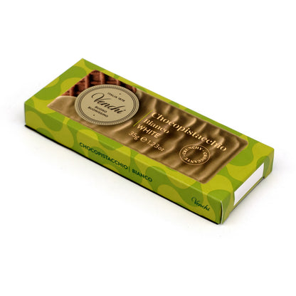 Venchi Chocopistacchio Pistachio White Chocolate & Biscuit Mini-Bars - 35g