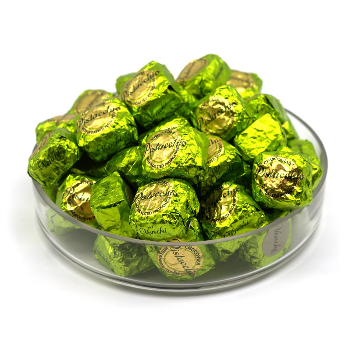 Venchi Cubotto Chocoviar Pistachio Hazelnut Creme in Dark Chocolate Cubes