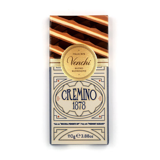 Venchi Cremino 1878 White Chocolate with Almond Paste & Gianduja Bar - 110g