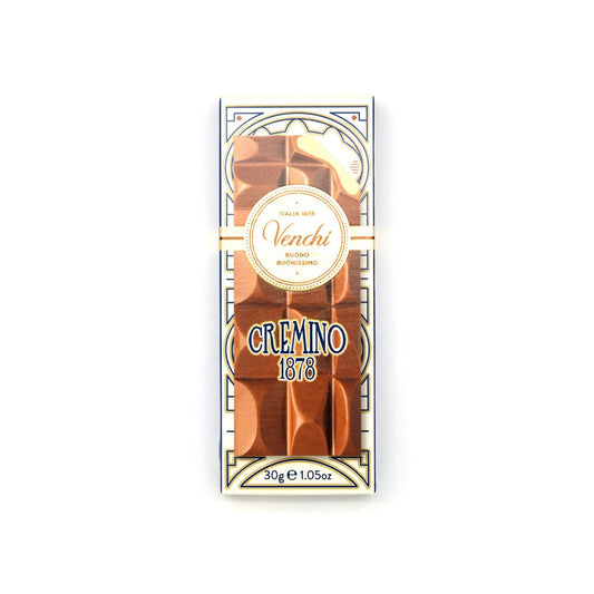 Venchi Cremino chocolate bar packaging on a white background