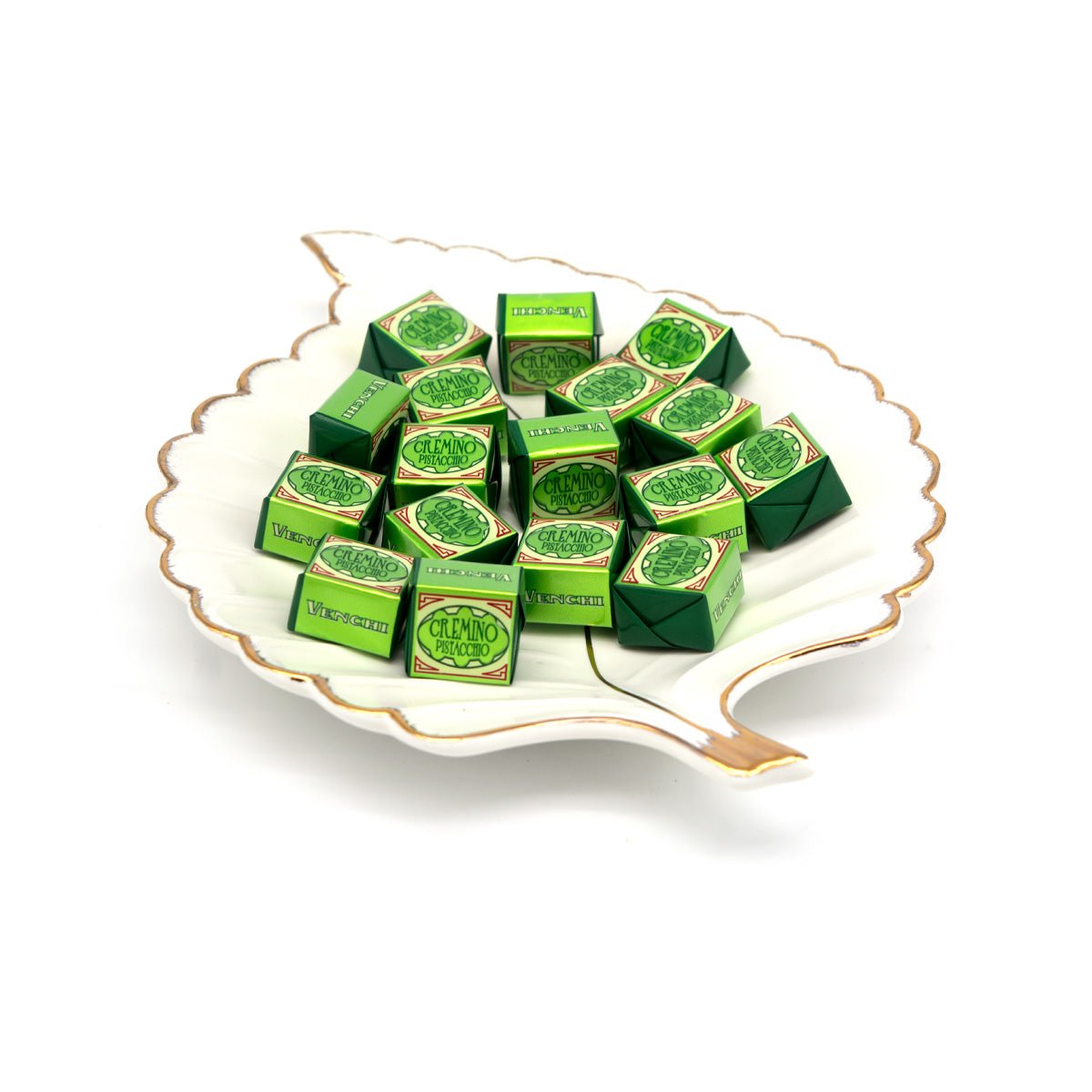Venchi Cremino Pistacchio Chocolate Pistachio Gianduja Cubes