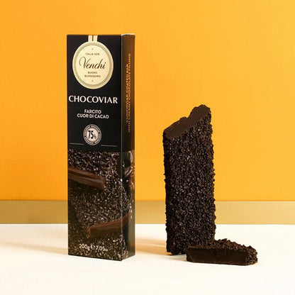 Venchi Chocoviar 75% Dark Chocolate Bar - 200g