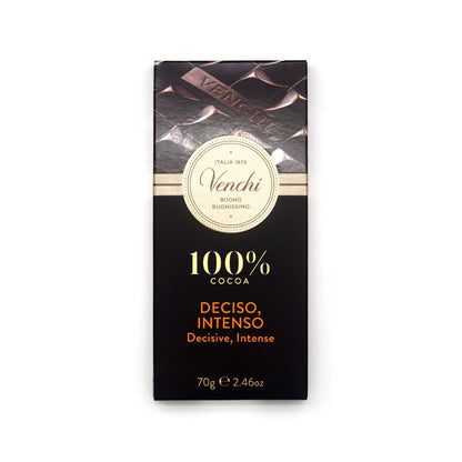Venchi Deciso Intenso 100% Dark Chocolate Bar - 70g