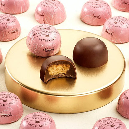 Venchi BacioDiDama Milk Chocolate Hazelnut Biscuit Bonbons