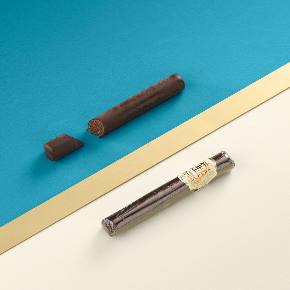 Venchi Candied Orange Peel & Ganache Chocolate Cigar - 100g