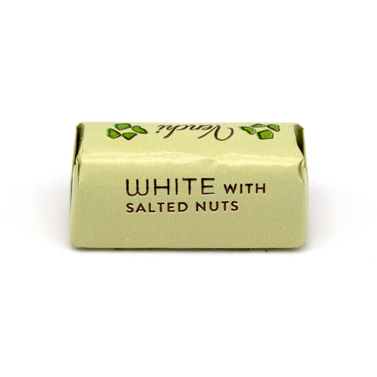 Venchi Salted Nuts in White Chocolate Ingots