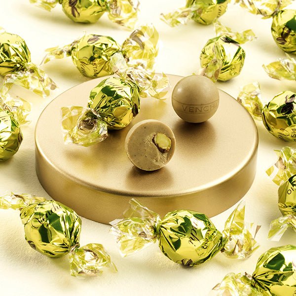 Venchi Salted Pistachio Hazelnut Chocolate Pearls