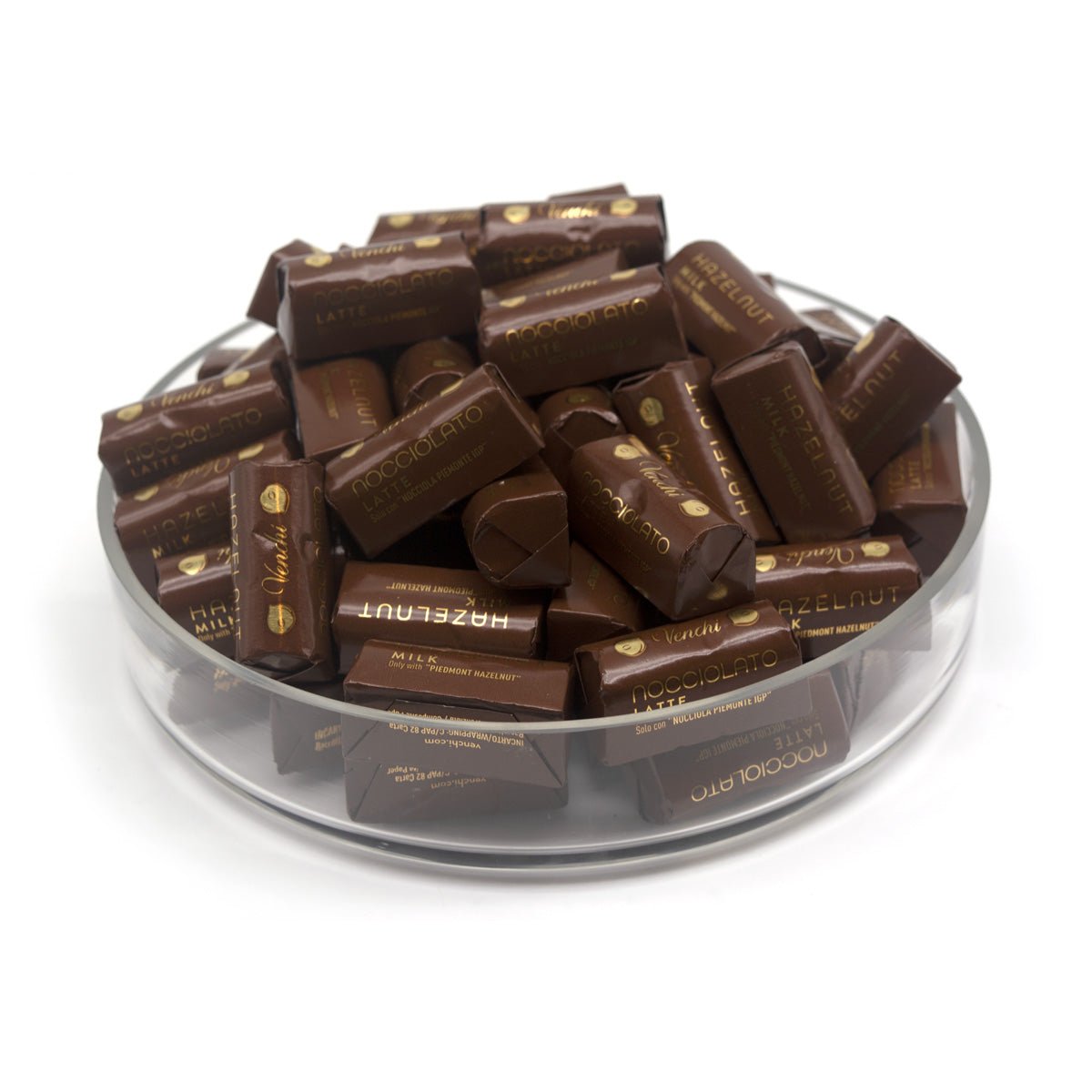 Venchi Whole Hazelnuts in 32% Milk Chocolate Ingots