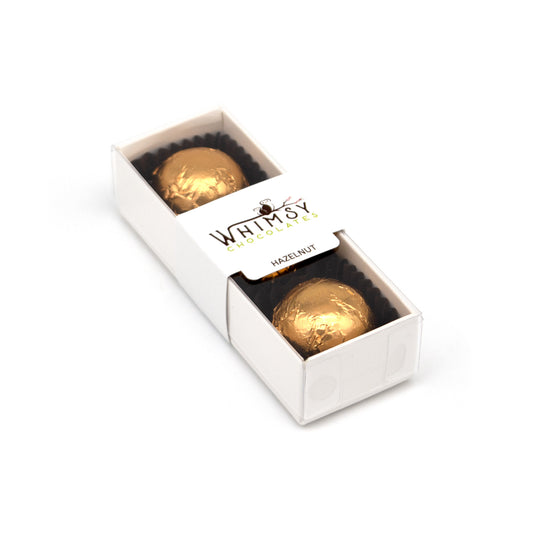 Whimsy Chocolates Golden Hazelnut Gold Chocolate Meltaways