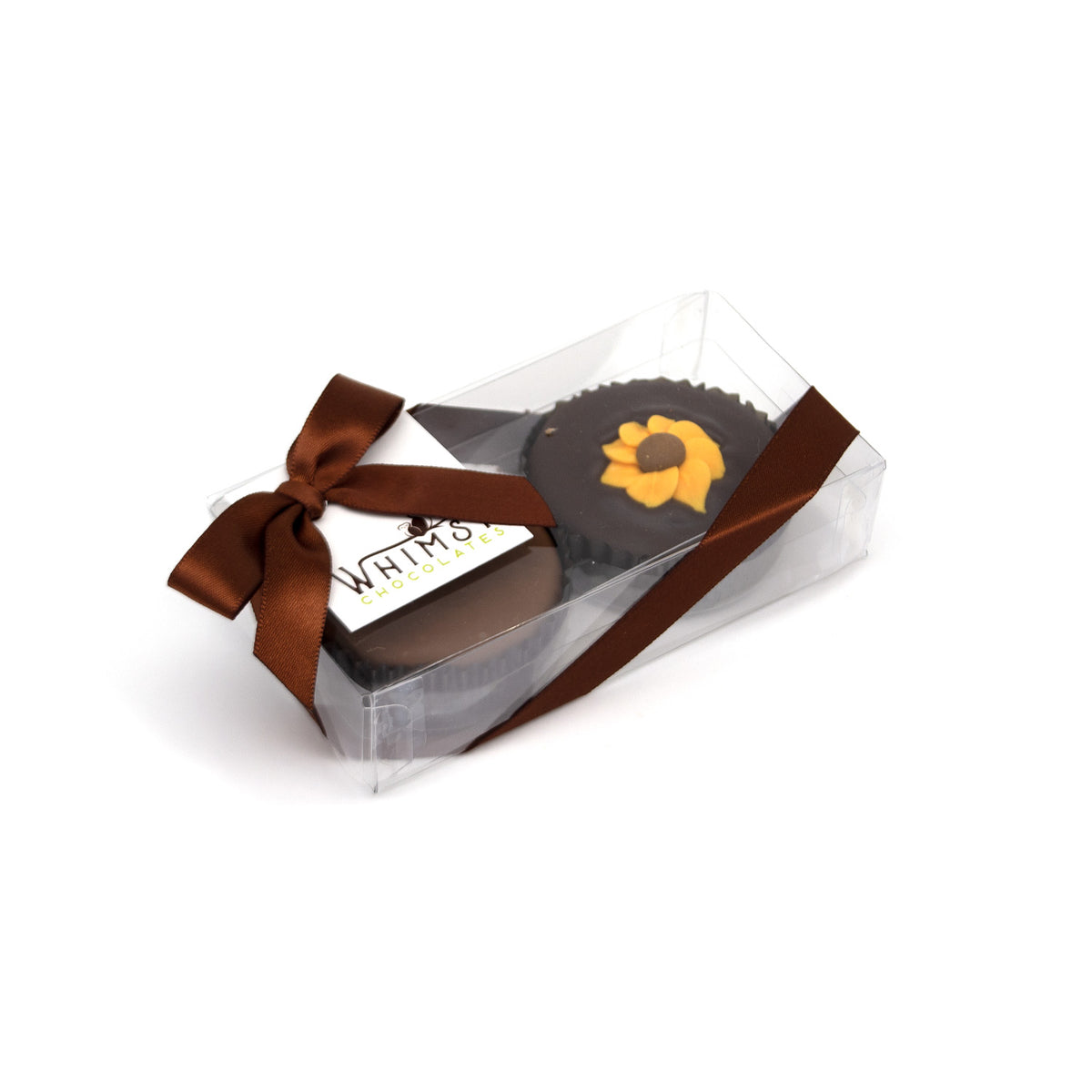 Whimsy Chocolates Milk and Dark Chocolate Dipped Mint Oreo Cookies - 2-piece