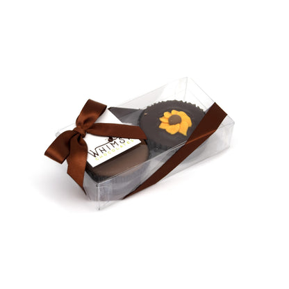 Whimsy Chocolates Milk and Dark Chocolate Dipped Mint Oreo Cookies - 2-piece