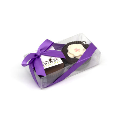 Whimsy Chocolates Milk and Dark Chocolate Dipped Mint Oreo Cookies - 2-piece